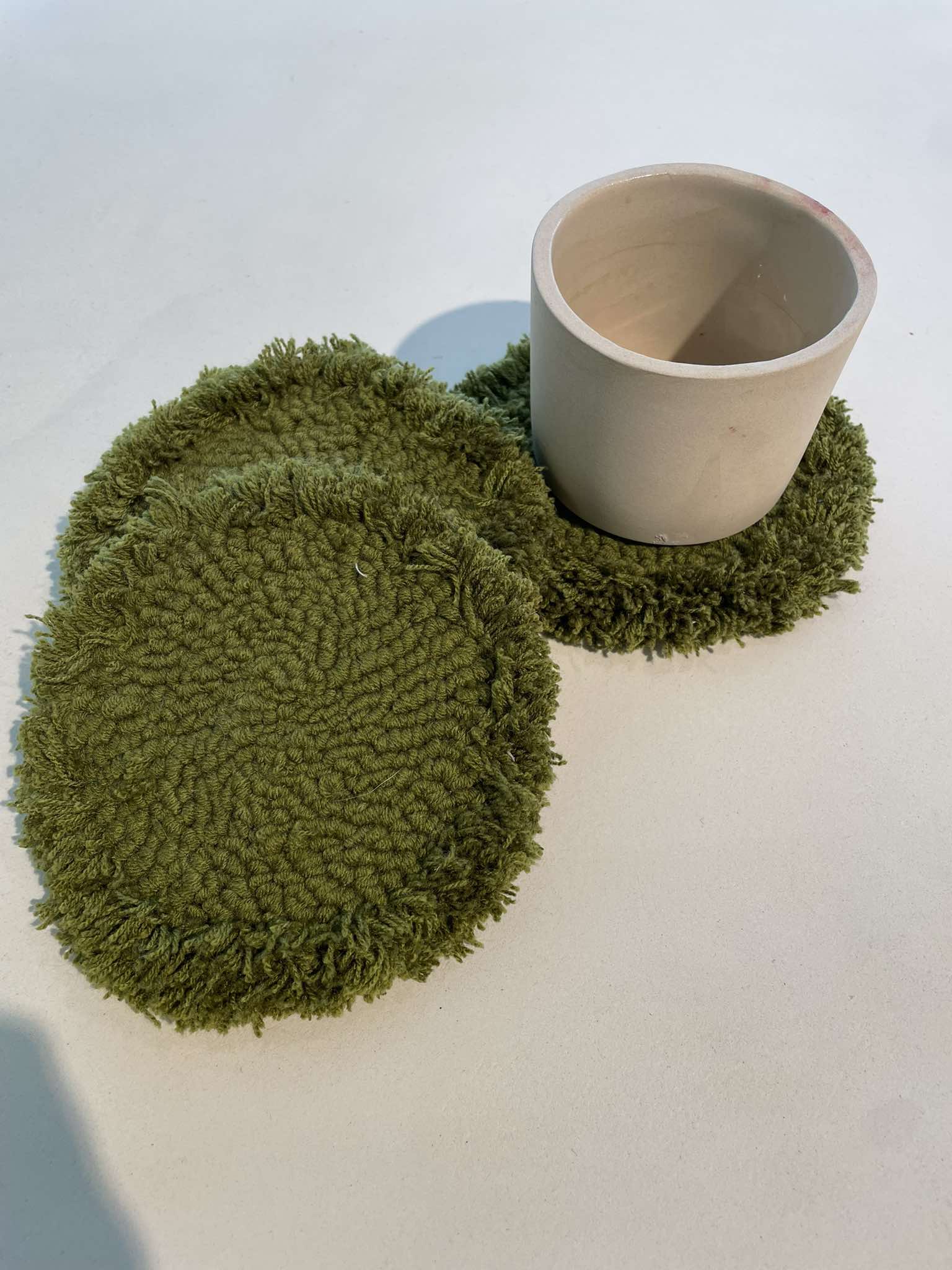 Coasters - Khaki set of 3