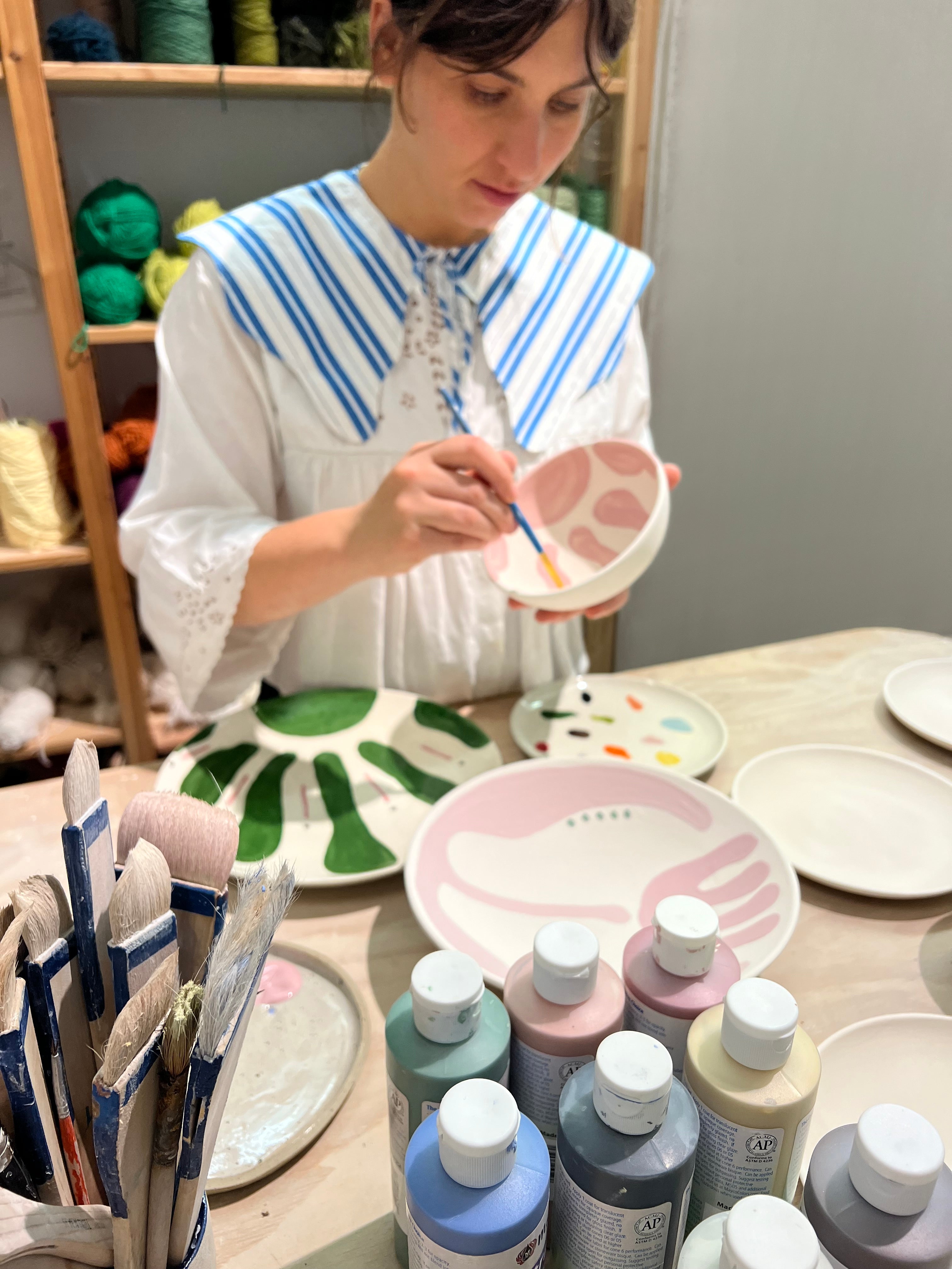 ceramics - painting on clay I  thu. 15.01