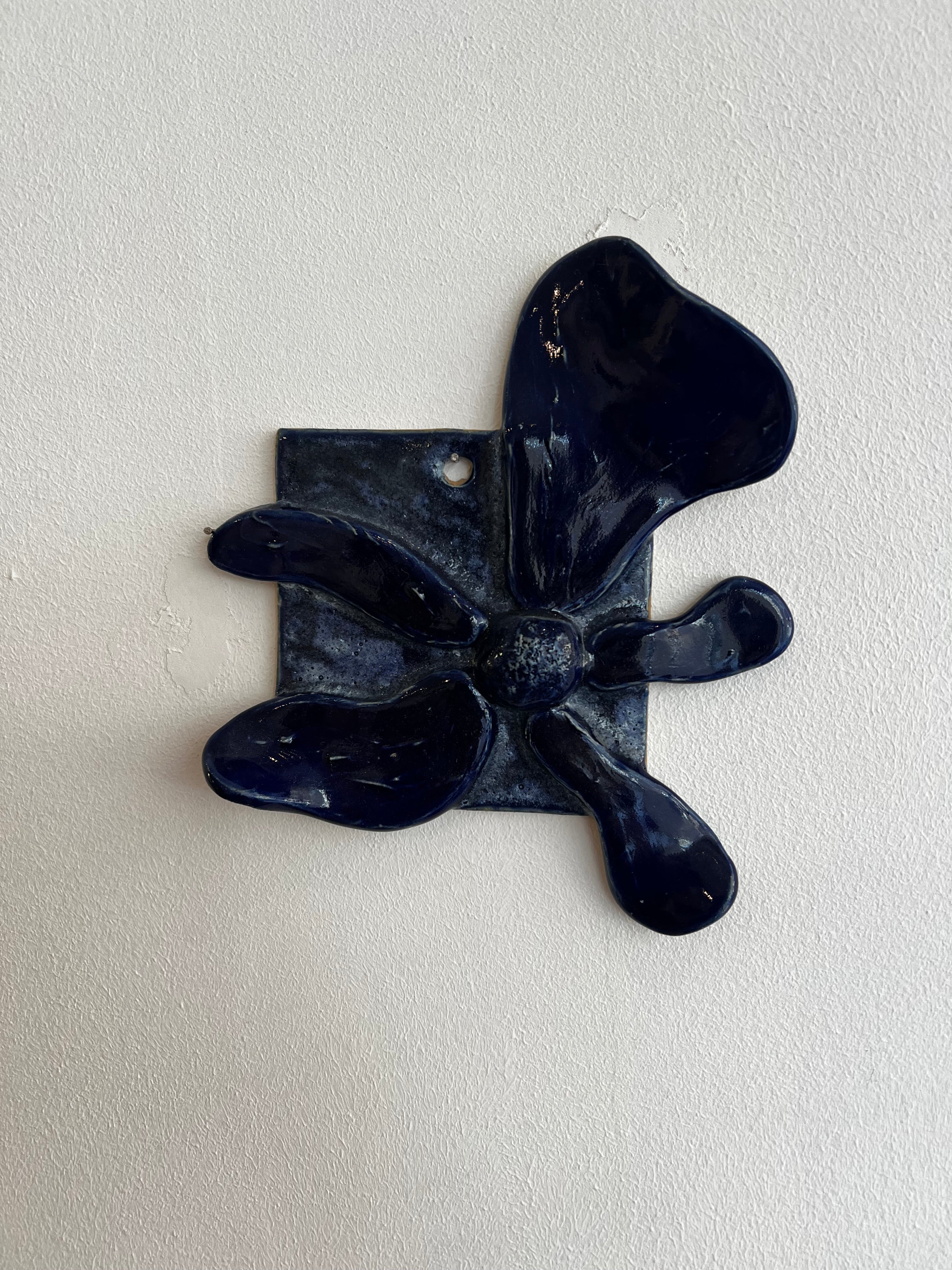 Wall art I Flower - Blue