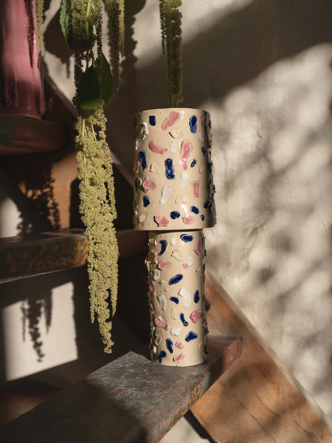 Tall Lamp - ceramics I mini smudged