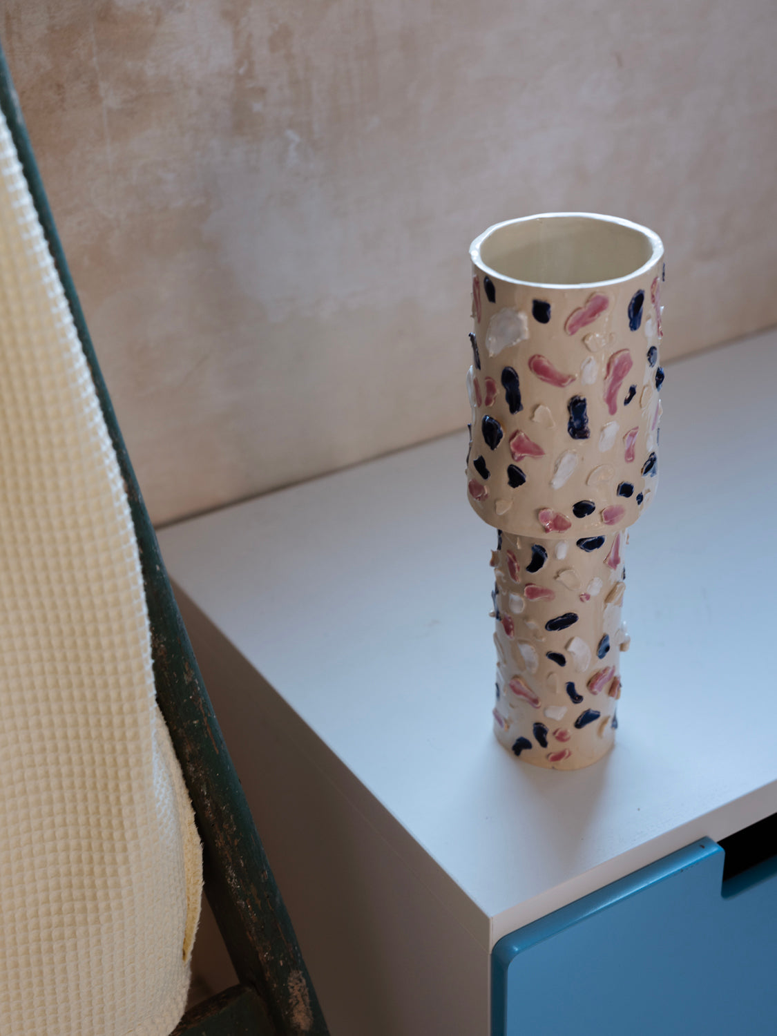 Tall Lamp - ceramics I mini smudged