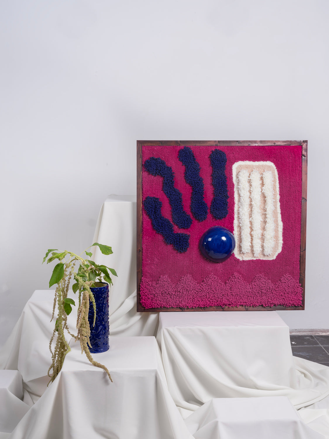 Framed - Blue sun - pièce unique