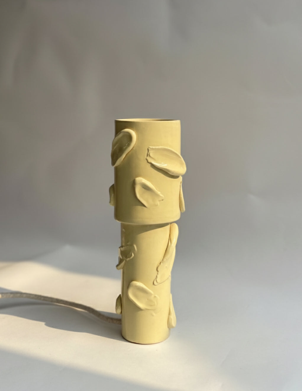 Baby Lamp -  ceramics I Butter Yellow Smudge