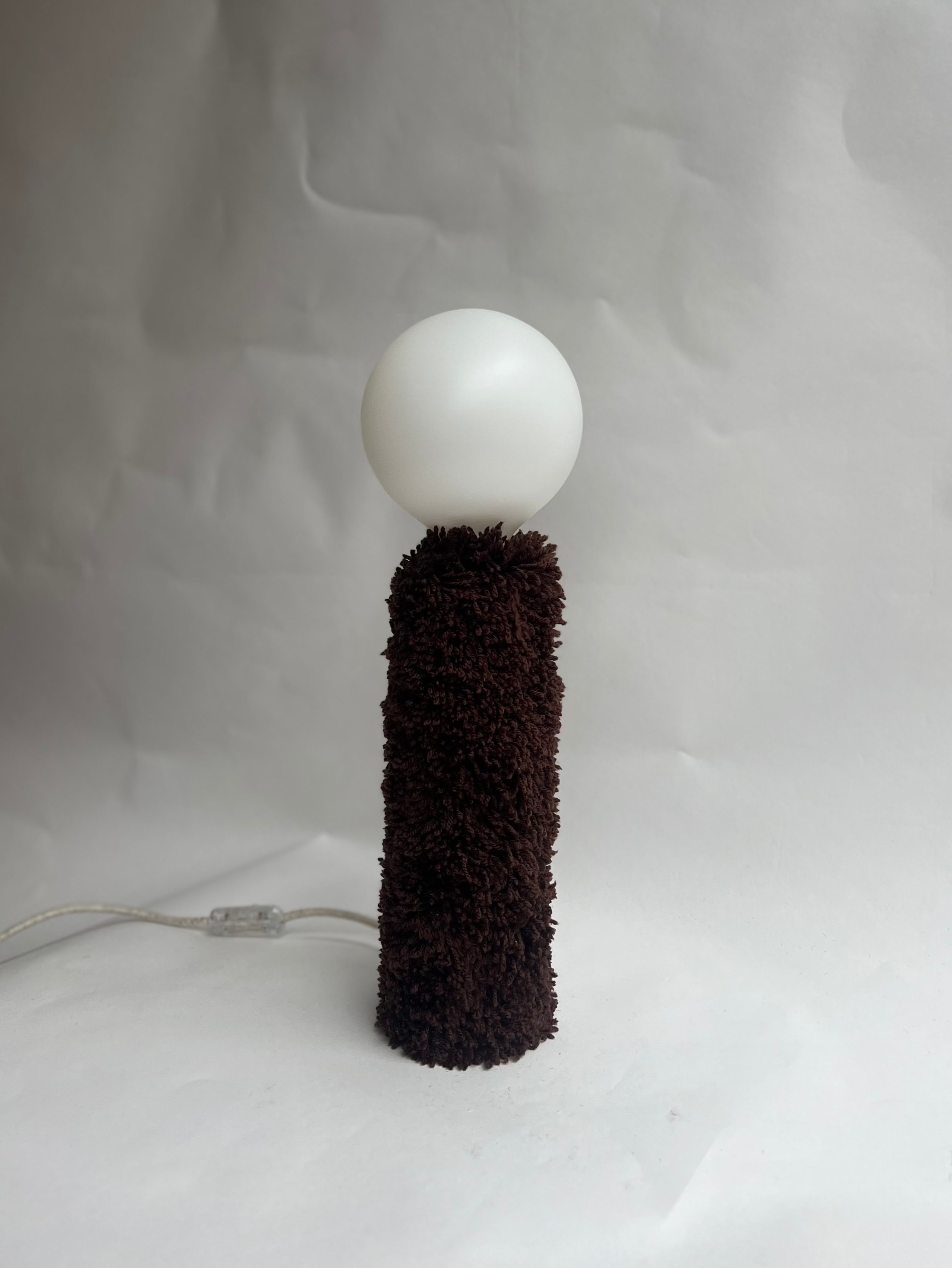 Tall Lamp -  tufting I Chocolat