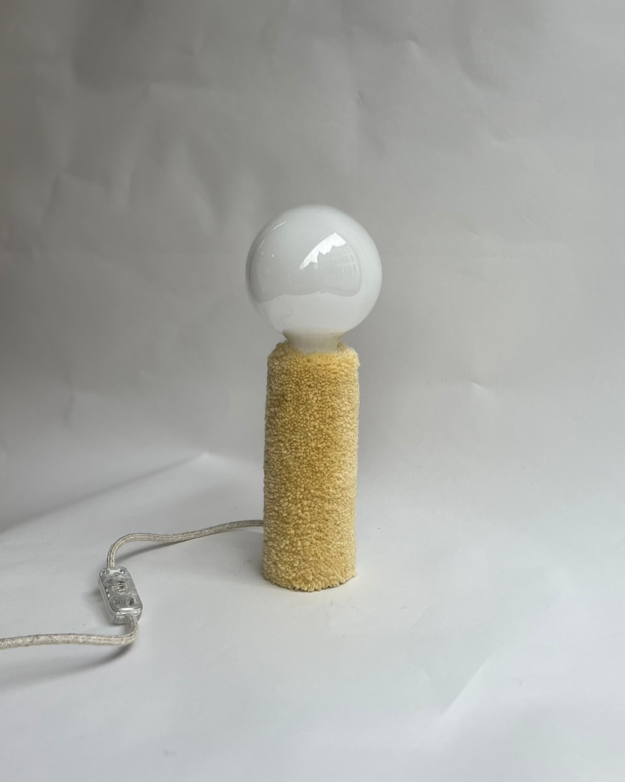 Baby Lamp -  tufting I Butter Yellow