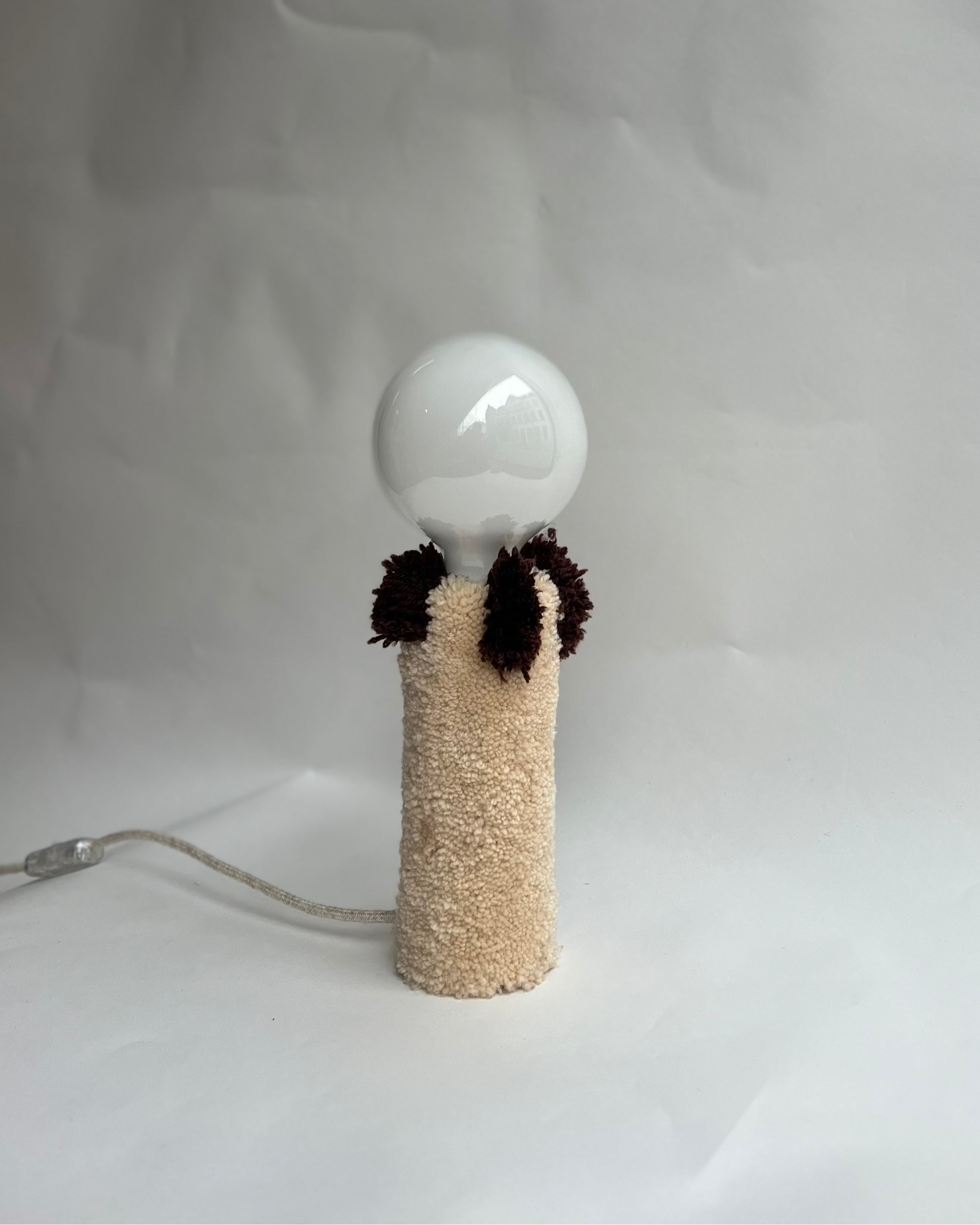 Baby Lamp -  tufting I Crème - Chocolat