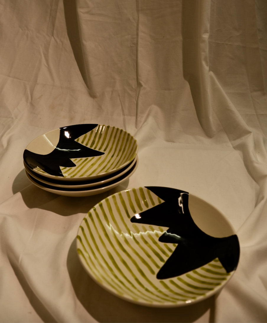 PASTA PLATE  SUN AND STRIPES
